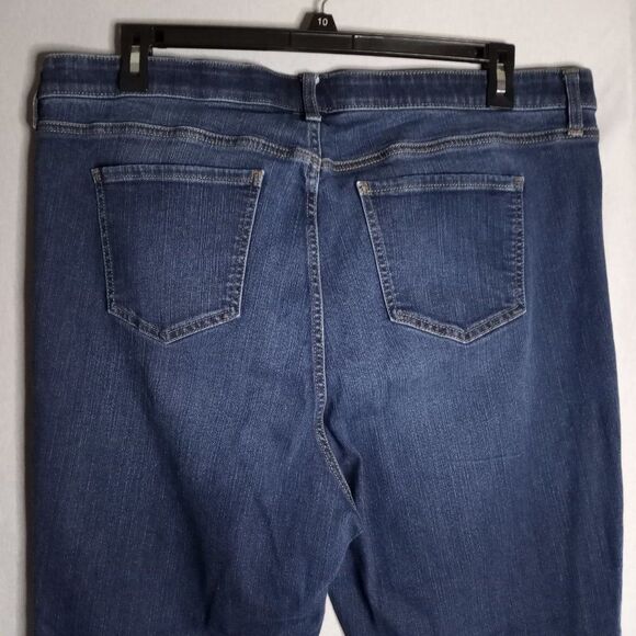 Torrid Premium Women's Size 22R Sky High Skinny Dark Wash Denim Jeans - Picture 5 of 10